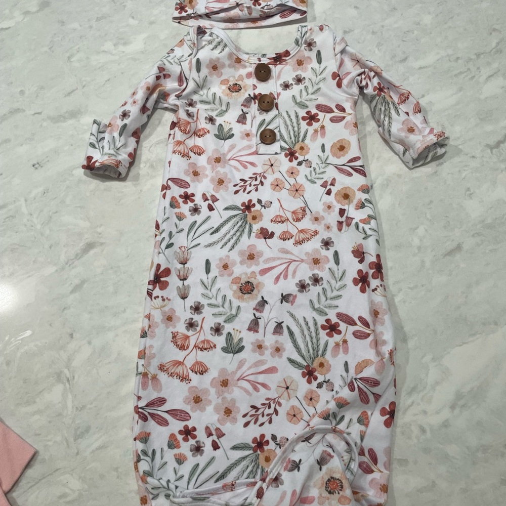 Caden Lane Floral Baby Outfit